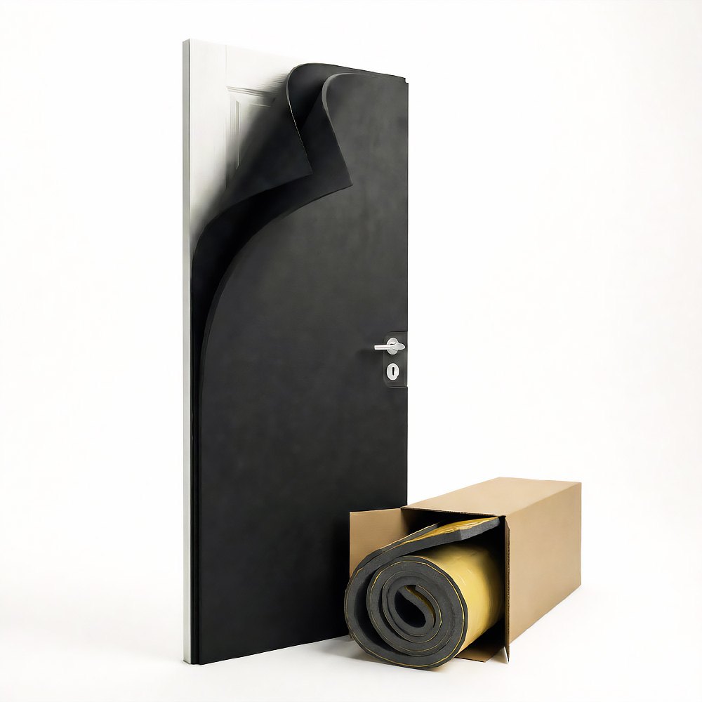 Zestaw materiałów do wygłuszania drzwi pokojowych, 2×2m2, Czarny Izolacja ABM Zestaw materiałów do wygłuszania drzwi pokojowych, 2×2m2, Czarny Zestawy Izolacja ABM