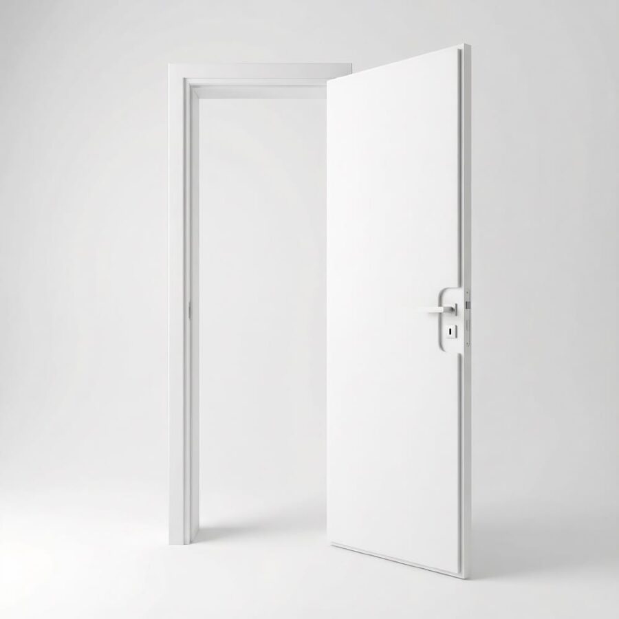 Zestaw materiałów do wygłuszania drzwi domowych, 2×2m2, Biały Zestawy Izolacja ABM