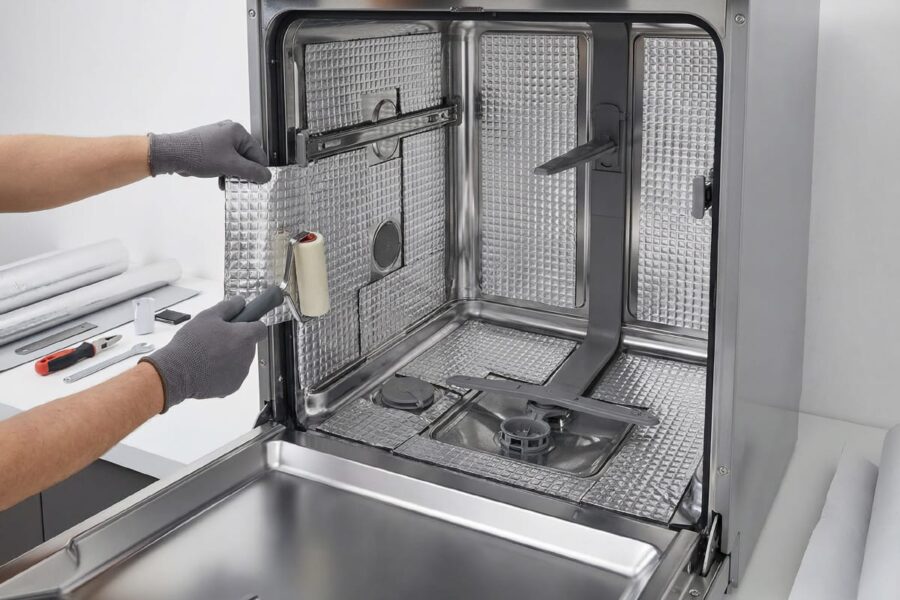 Czy maty butylowe pomogą wyciszyć hałaśliwą pralkę i zmywarkę? Porady Izolacja ABM