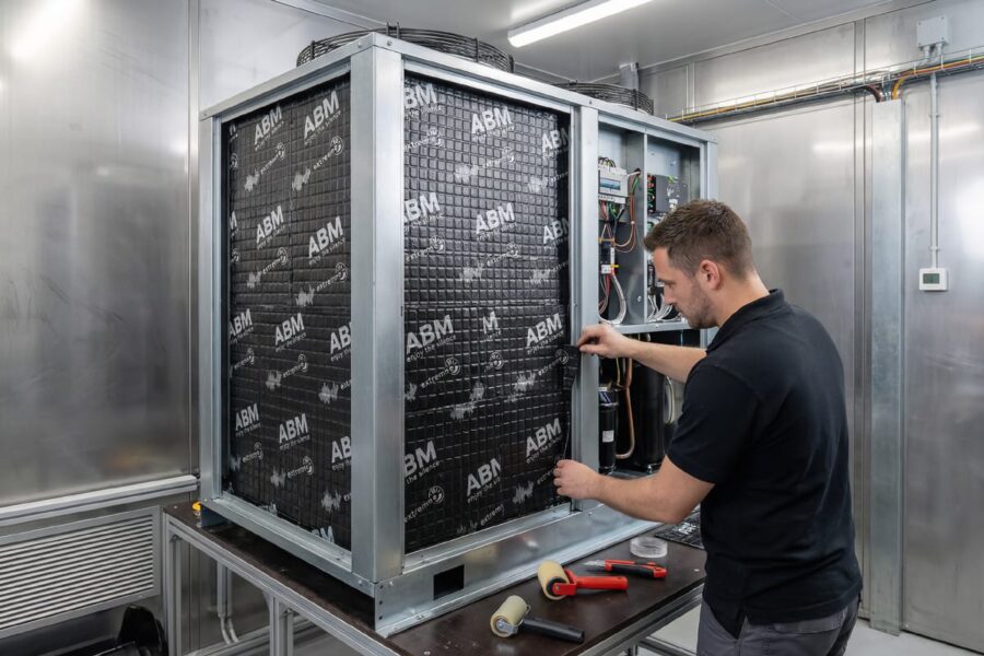 Jak skutecznie wyciszyć pompy ciepła za pomocą mat butylowych? Porady Izolacja ABM